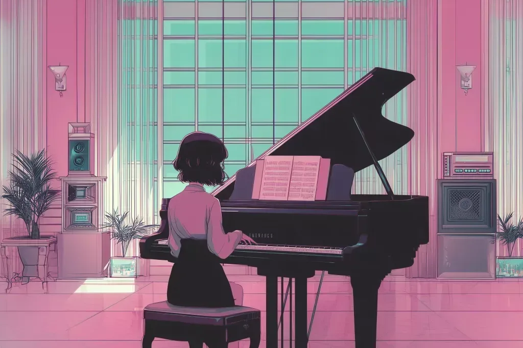 ME The Robots The Story Behind Glitch In My Heart Piano Version Song Art artwork for The Story Behind: Glitch in My Heart (Piano Version) by ME & The Robots