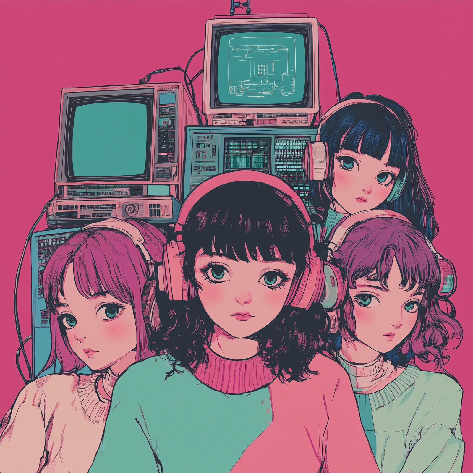 ME & The Robots band members artwork